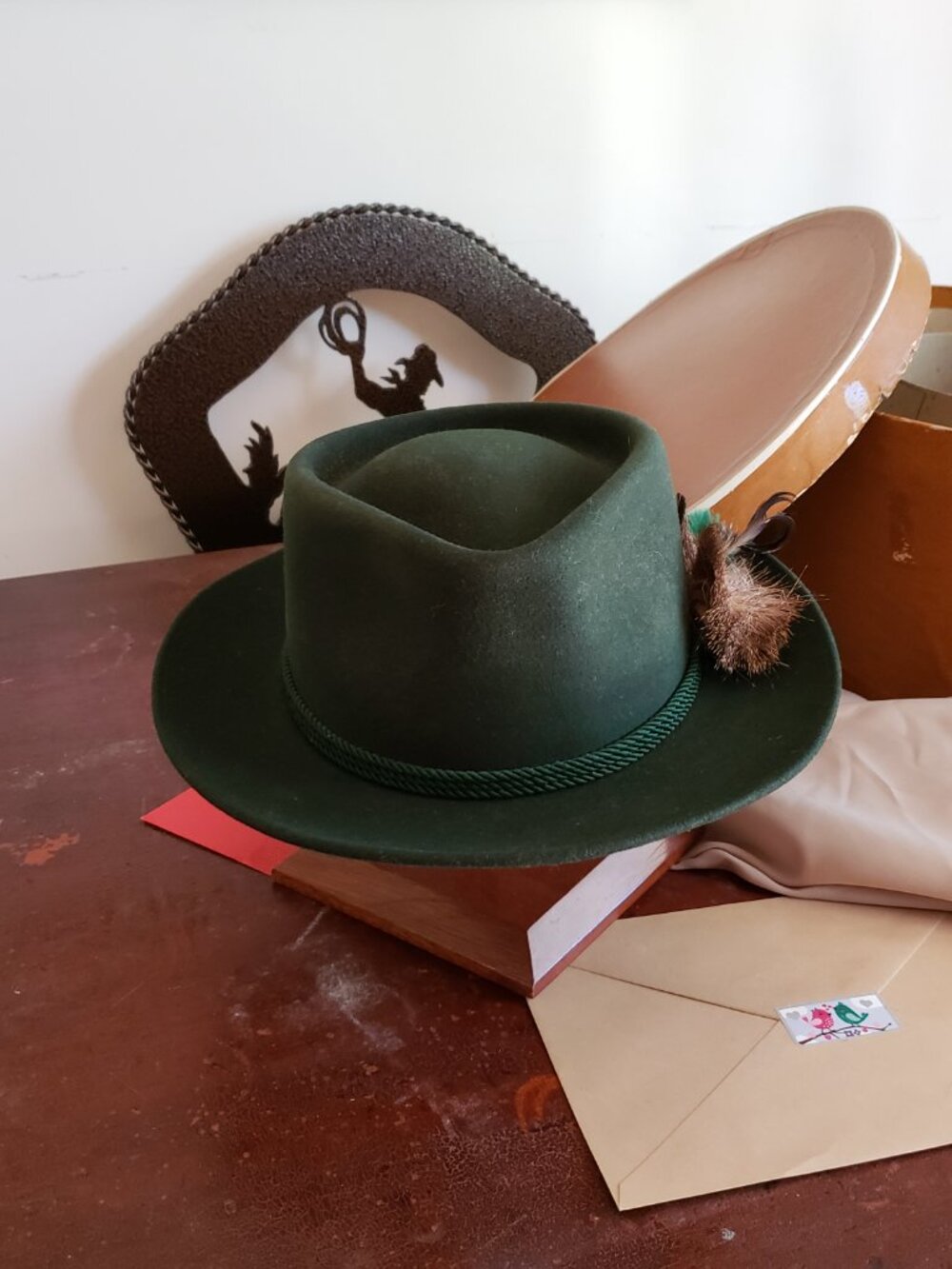 WESTON TYROLEAN VINTAGE HAT WITH BOX - Picture 2 of 10